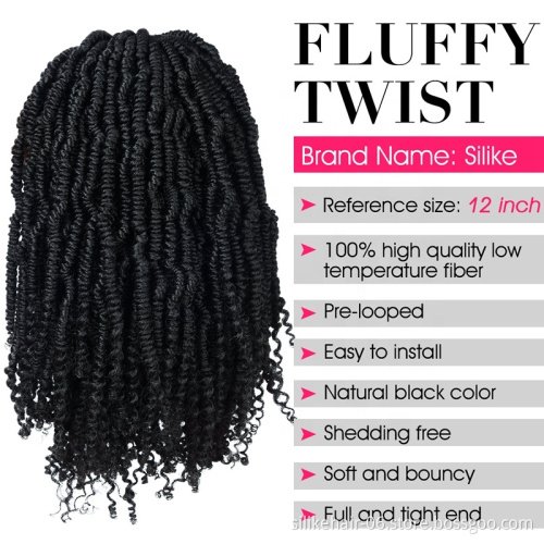 pre twisted hair kinky twist crochet braids Hair Extension Passion Twist Long Bohemian Hair 12"18inch Water Wave Crochet Braids